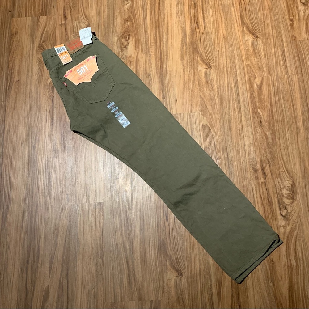 Levi’s 501 XX Straight Leg Button-Fly Original Fit 36x32 Olive Pants